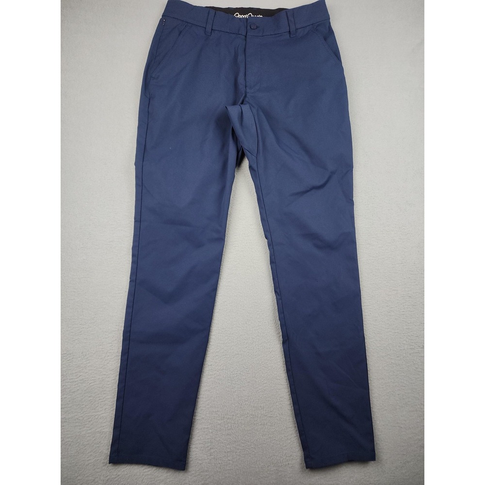 Good Good Golf Pants Mens 30x31 Blue Performance Khakis Golf Polyester Tech